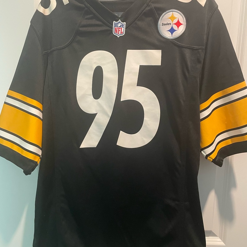 Pittsburgh Steelers Jarvis Jones Home Jersey with Logo Patch